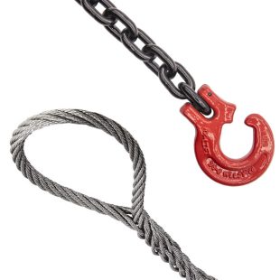 Wire ropes and chains